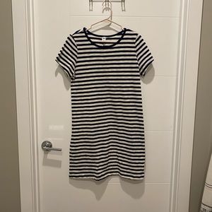 Old Navy T-shirt dress. Navy and white, size medium